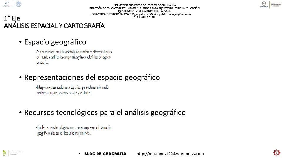 SERVICIOS EDUCATIVOS DEL ESTADO DE CHIHUAHUA DIRECCIÓN DE EDUCACIÓN SECUNDARIA Y SUPERIOR PARA PROFESIONALES