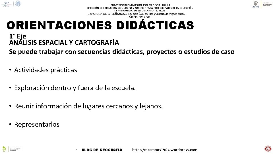 SERVICIOS EDUCATIVOS DEL ESTADO DE CHIHUAHUA DIRECCIÓN DE EDUCACIÓN SECUNDARIA Y SUPERIOR PARA PROFESIONALES