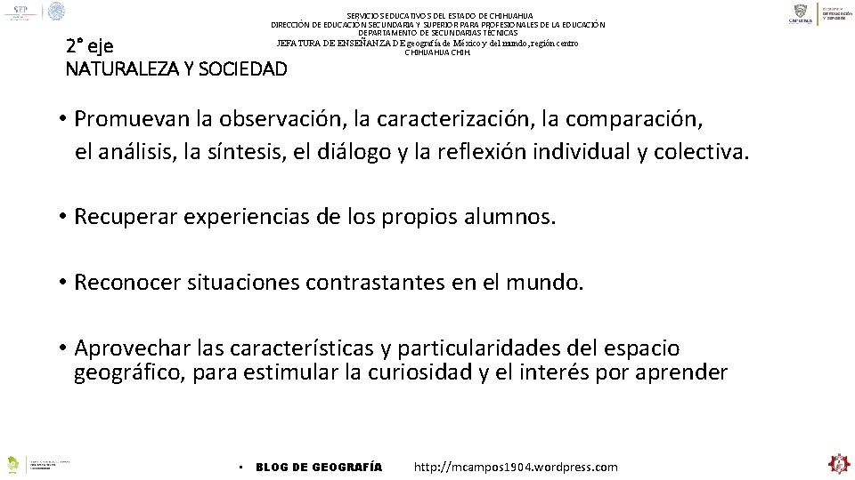 SERVICIOS EDUCATIVOS DEL ESTADO DE CHIHUAHUA DIRECCIÓN DE EDUCACIÓN SECUNDARIA Y SUPERIOR PARA PROFESIONALES