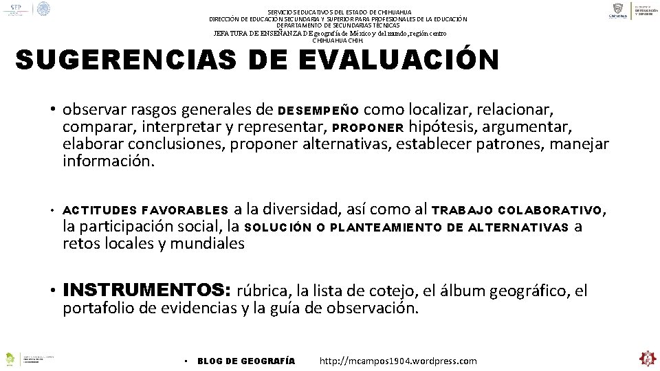 SERVICIOS EDUCATIVOS DEL ESTADO DE CHIHUAHUA DIRECCIÓN DE EDUCACIÓN SECUNDARIA Y SUPERIOR PARA PROFESIONALES