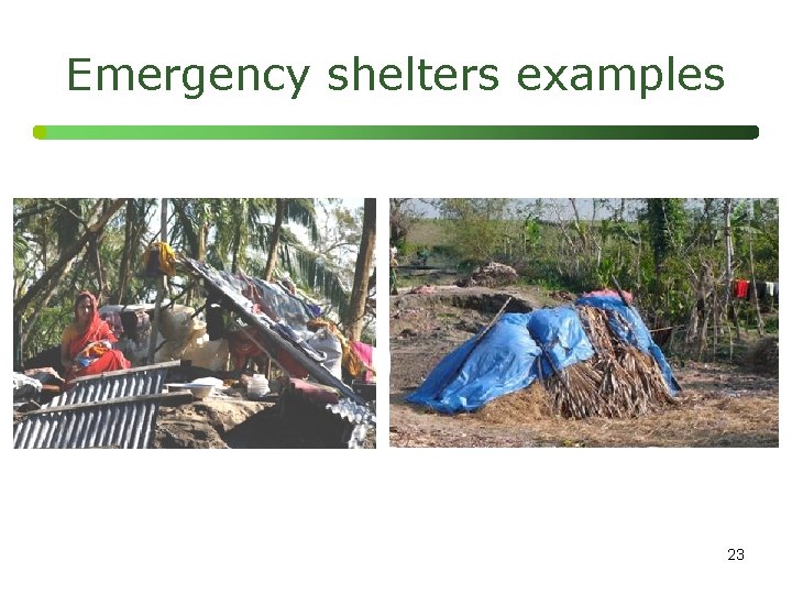 Emergency shelters examples 23 