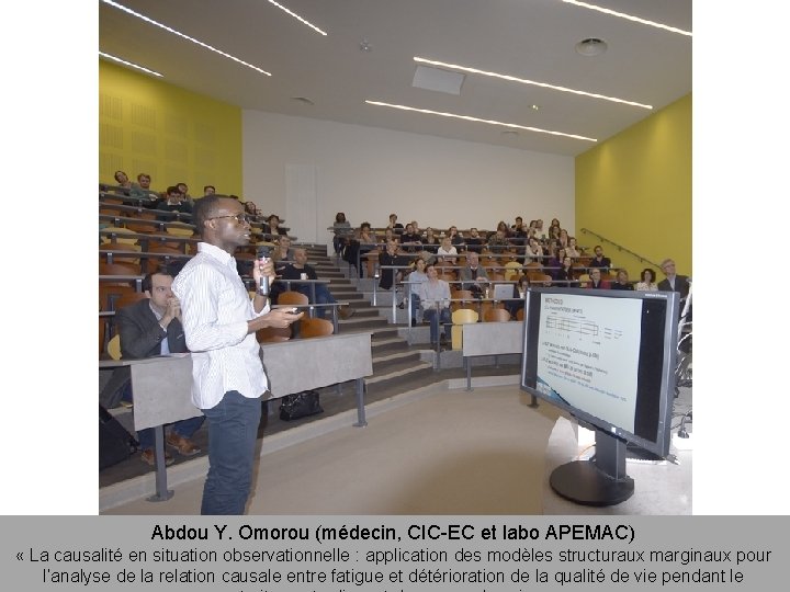 Abdou Y. Omorou (médecin, CIC-EC et labo APEMAC) « La causalité en situation observationnelle