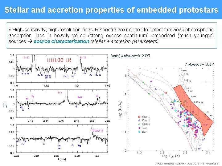 Stellar and accretion properties of embedded protostars § High-sensitivity, high-resolution near-IR spectra are needed