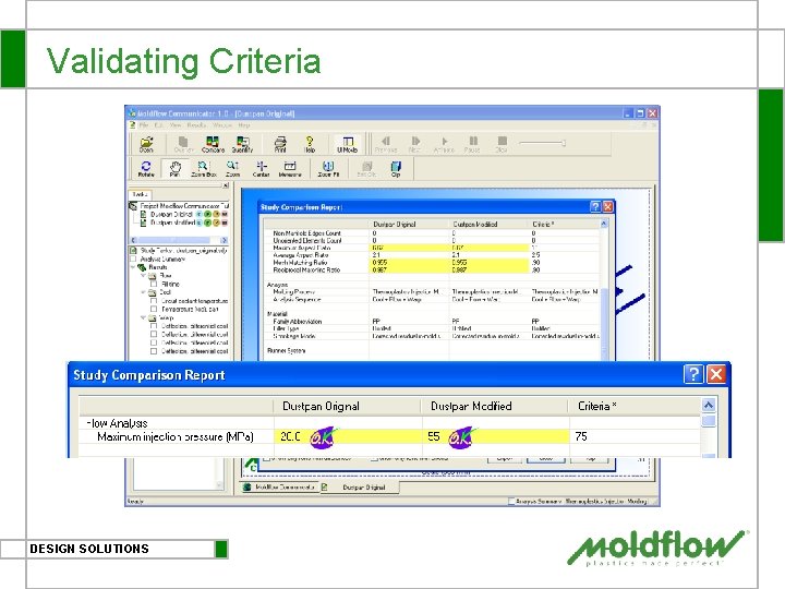 Validating Criteria DESIGN SOLUTIONS 