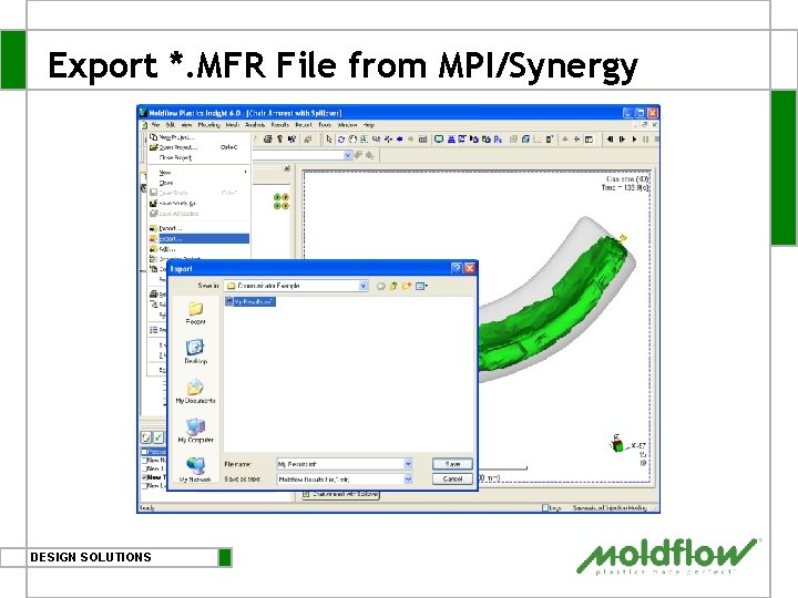 Export *. MFR File from MPI/Synergy DESIGN SOLUTIONS 
