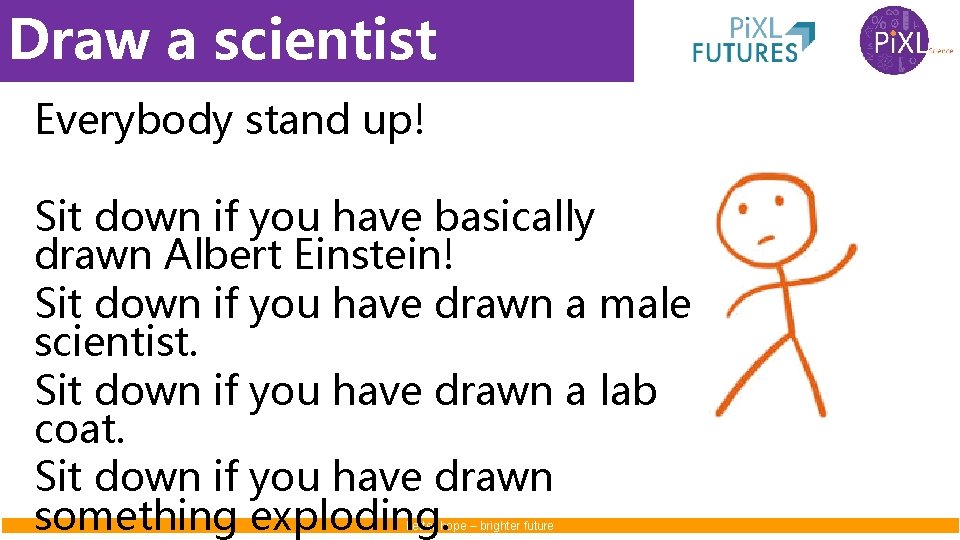 Draw Position Science Why study science Science without labcoats better hope