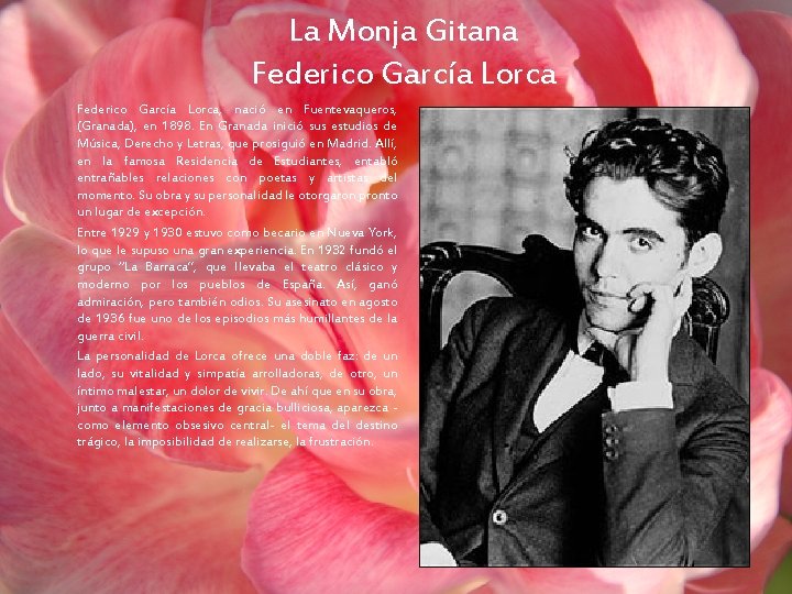 Anlisis Potico La monja Gitana de Federico Garcia