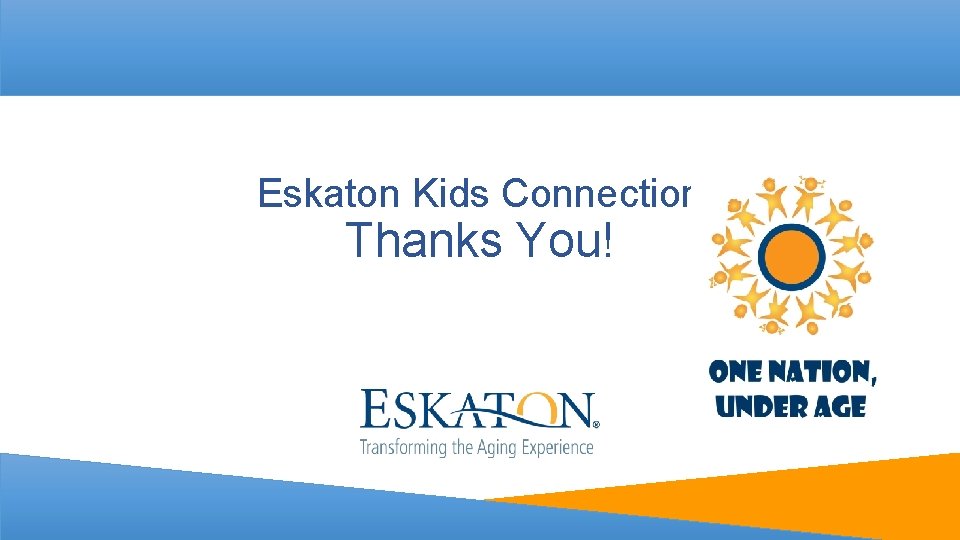 Eskaton Kids Connection Thanks You! 