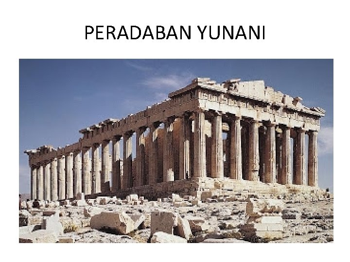 PERADABAN YUNANI 