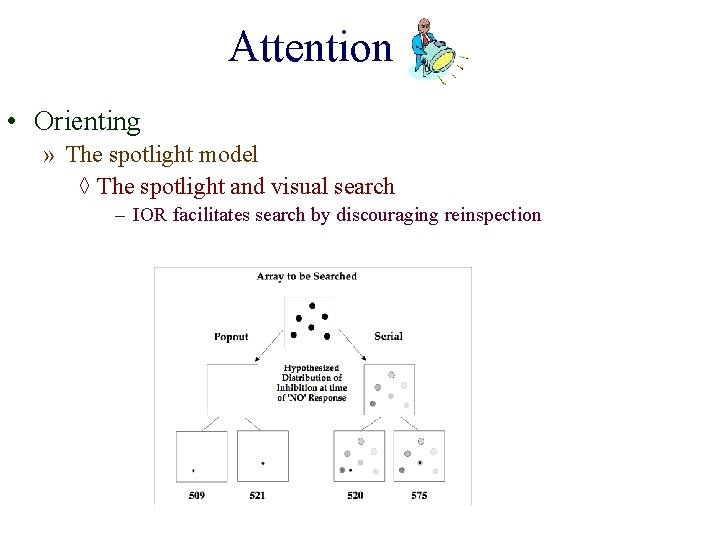 Attention • Orienting » The spotlight model ◊ The spotlight and visual search –