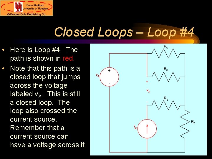 Closed Loops – Loop #4 • Here is Loop #4. The path is shown