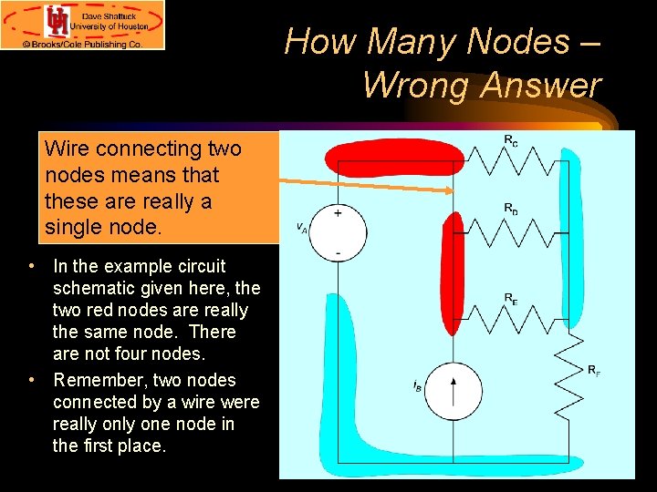 How Many Nodes – Wrong Answer Wire connecting two nodes means that these are