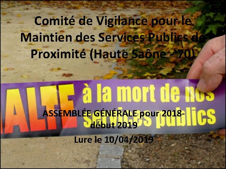 Comité de Vigilance pour le Maintien des Services Publics de Proximité (Haute Saône -