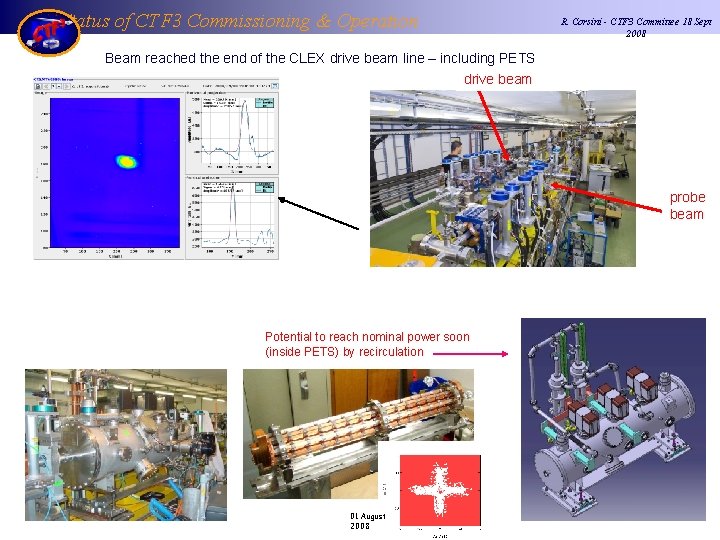 Status of CTF 3 Commissioning & Operation R. Corsini - CTF 3 Committee 18