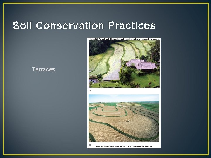 Soil Conservation Practices Terraces 