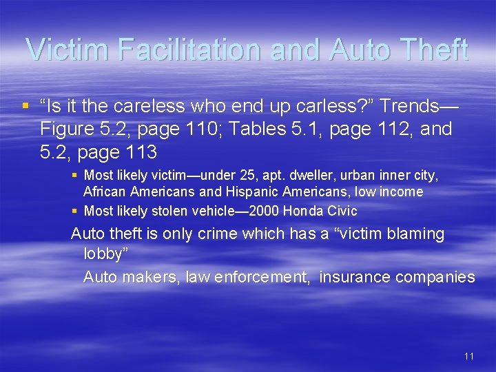 Victim Facilitation and Auto Theft § “Is it the careless who end up carless?