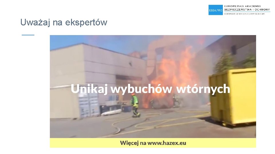 Uważaj na ekspertów 