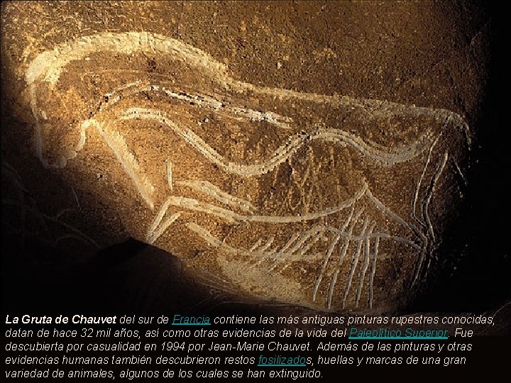 La Gruta de Chauvet del sur de Francia contiene las más antiguas pinturas rupestres