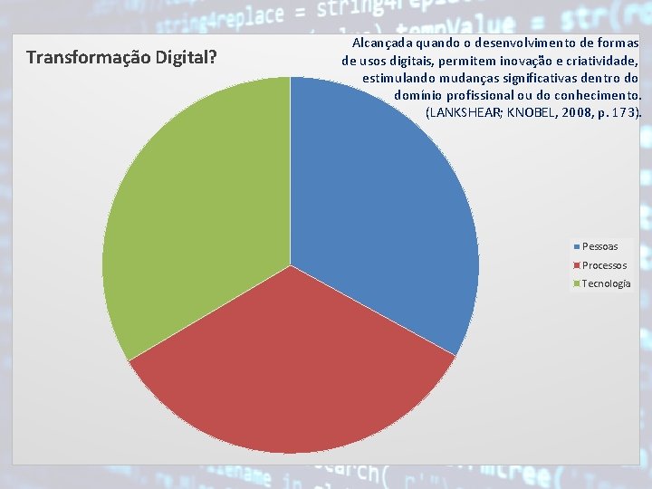 Transformação Digital? Alcançada quando o desenvolvimento de formas de usos digitais, permitem inovação e