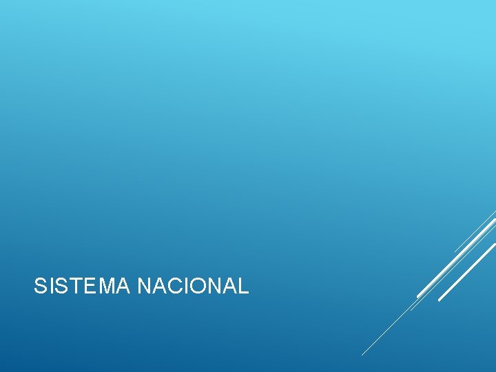 SISTEMA NACIONAL 