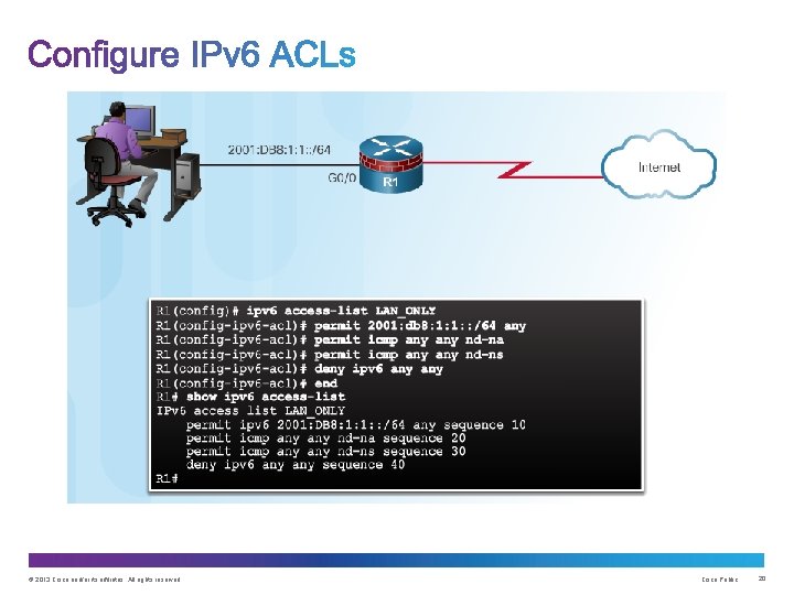 © 2013 Cisco and/or its affiliates. All rights reserved. Cisco Public 20 