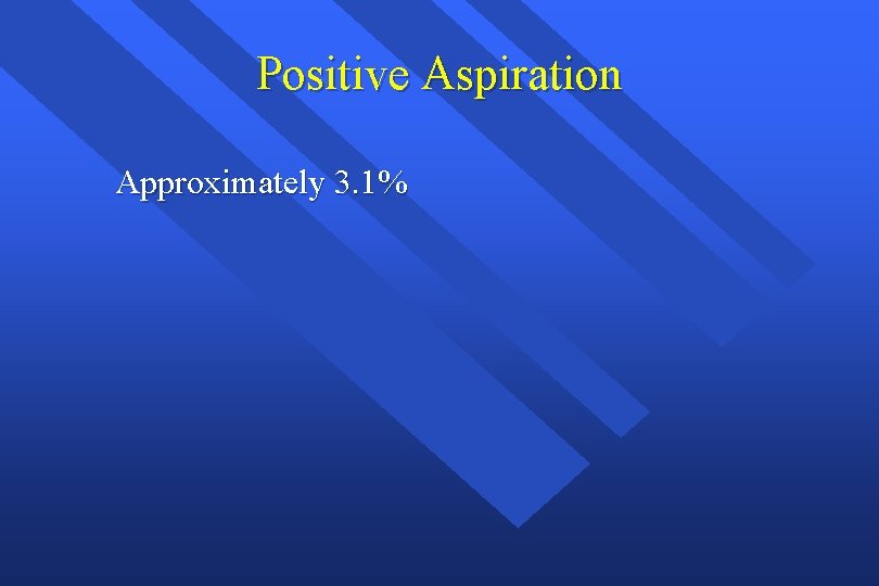Positive Aspiration Approximately 3. 1% 