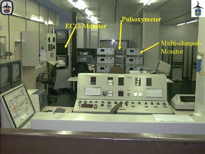 ECG-Monitor Pulsoxymeter Multi-channel. Monitor 15 