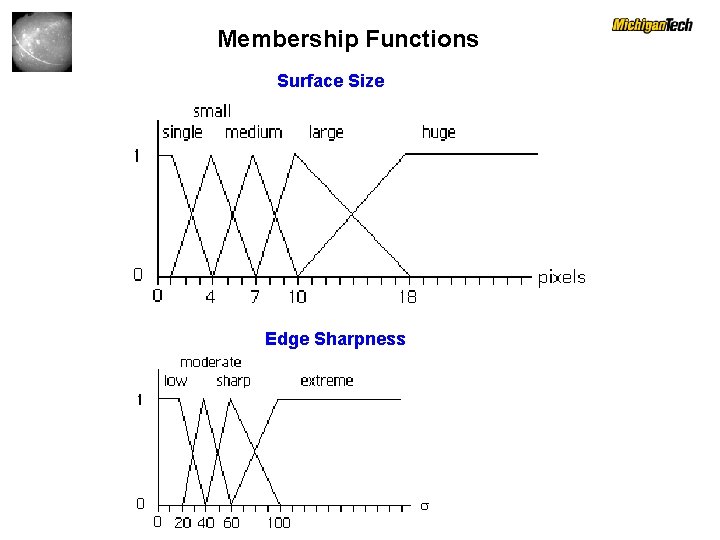 Membership Functions Surface Size Edge Sharpness 
