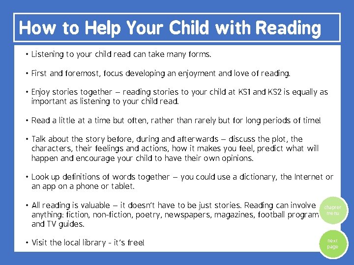 How to Help Your Child with Reading • Listening to your child read can