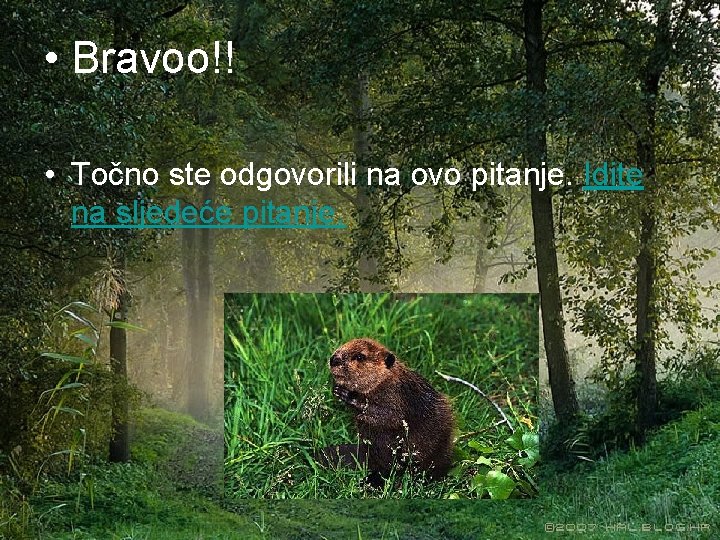  • Bravoo!! • Točno ste odgovorili na ovo pitanje. Idite na sljedeće pitanje.