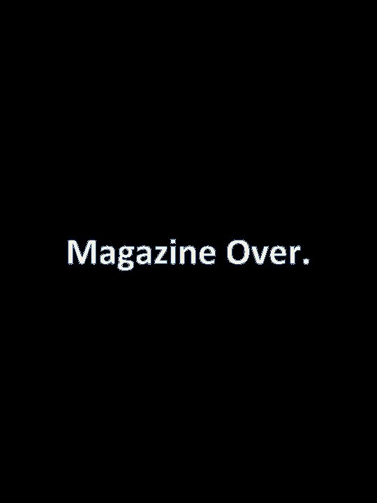 Magazine Over. 