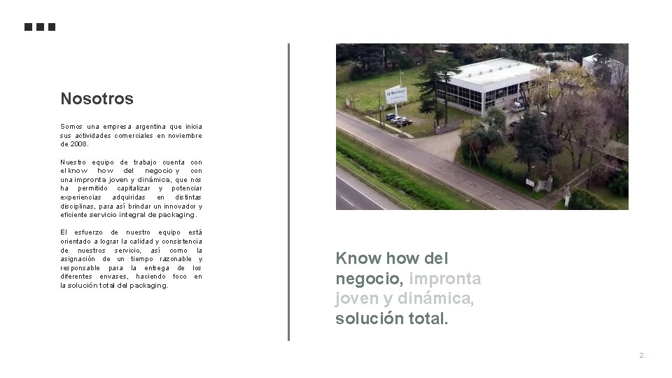 Nosotros Somos una empresa argentina que inicia sus actividades comerciales en noviembre de 2008.