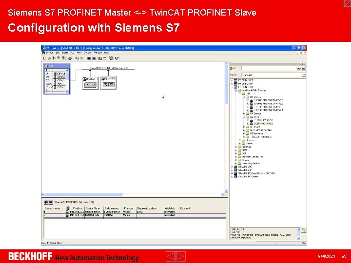 Siemens S 7 PROFINET Master <-> Twin. CAT PROFINET Slave Configuration with Siemens S