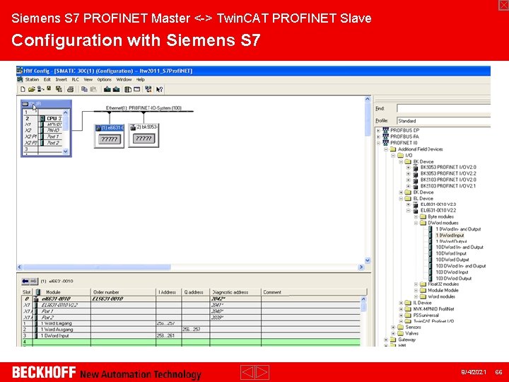 Siemens S 7 PROFINET Master <-> Twin. CAT PROFINET Slave Configuration with Siemens S