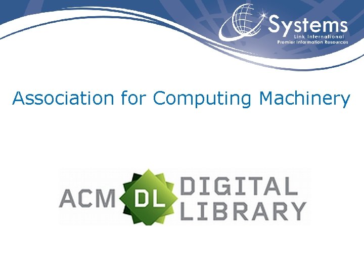 Association for Computing Machinery 