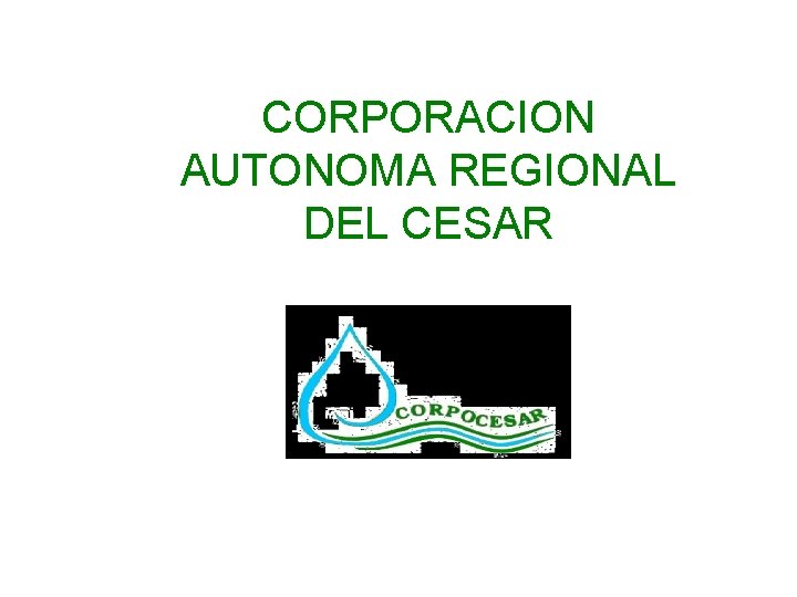 CORPORACION AUTONOMA REGIONAL DEL CESAR 