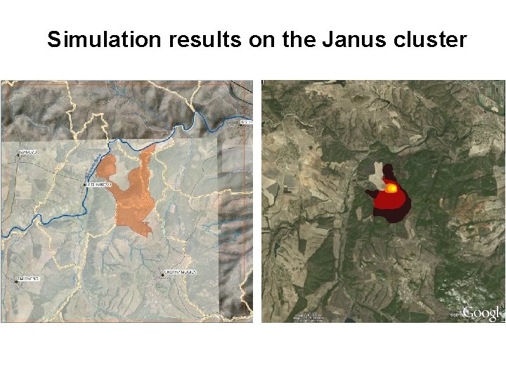 Simulation results on the Janus cluster 