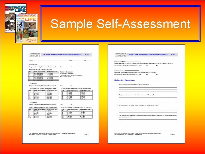 Sample Self-Assessment 