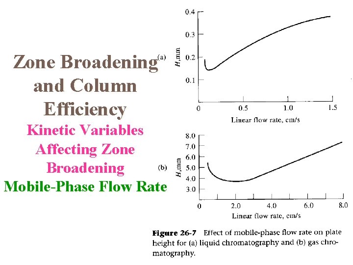 Zone Broadening and Column Efficiency Kinetic Variables Affecting Zone Broadening Mobile-Phase Flow Rate 