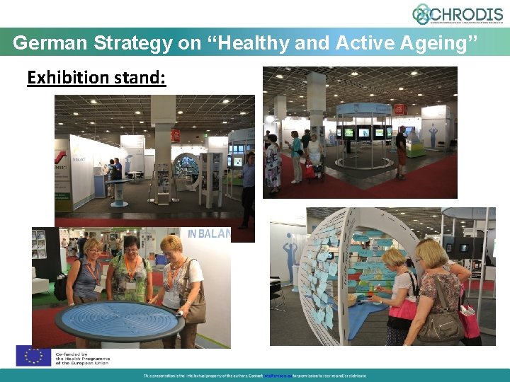 German Strategy on “Healthy and Active Ageing” Exhibition stand: 