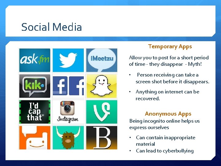 Social Media Temporary Apps Allow you to post for a short period of time