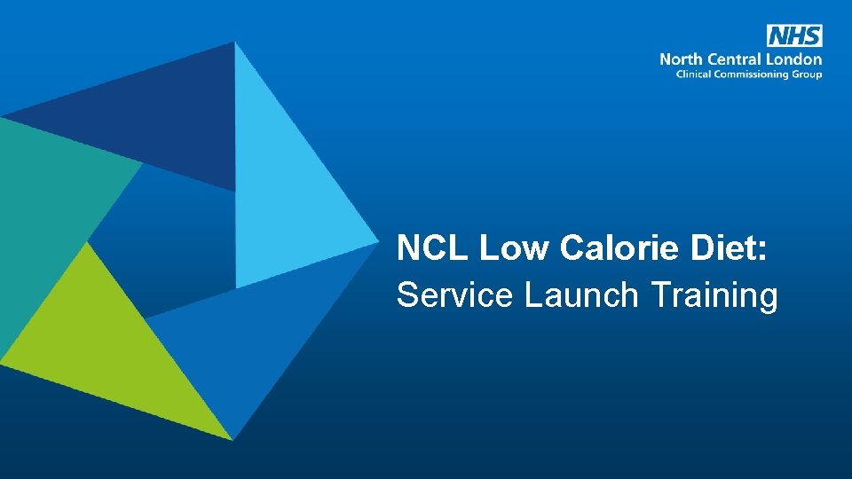 NCL Low Calorie Diet: Service Launch Training 