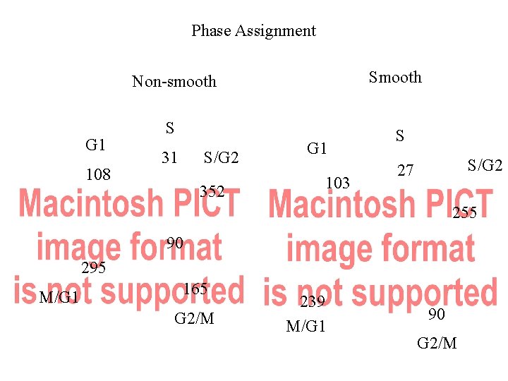 Phase Assignment Smooth Non-smooth G 1 108 S 31 S/G 2 352 G 1