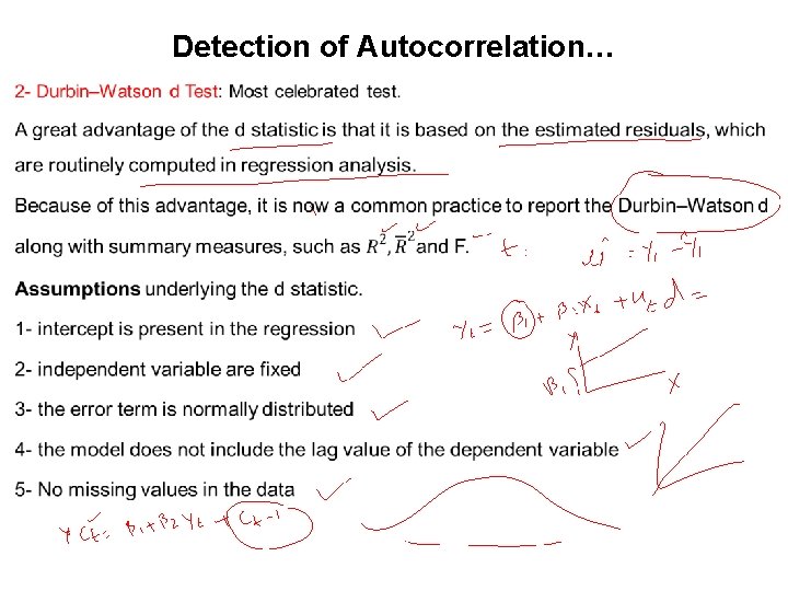 Detection of Autocorrelation… • 