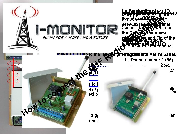 The Correct way to install a Radio Transmitter Using the Contact ID 9 Input The Correct way to install a Radio Transmitter Using the Contact ID 9 Input