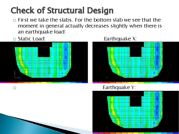 Check of Structural Design � � � First we take the slabs. For the