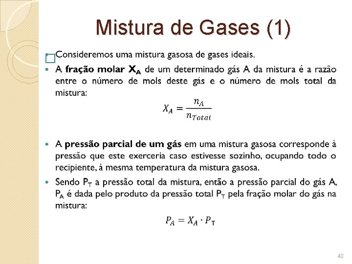 Mistura de Gases (1) � 40 