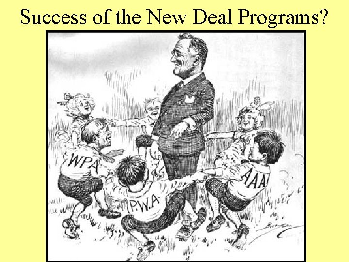 Success of the New Deal Programs? 