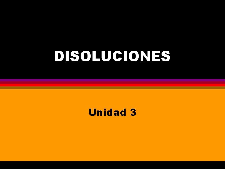 DISOLUCIONES Unidad 3 