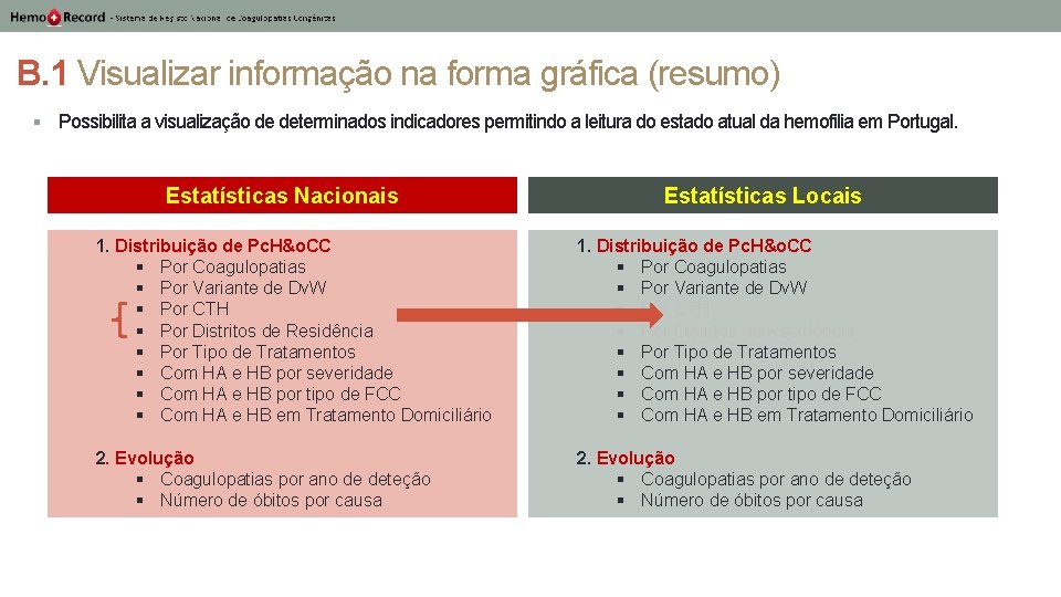 B. 1 Visualizar informação na forma gráfica (resumo) § Possibilita a visualização de determinados